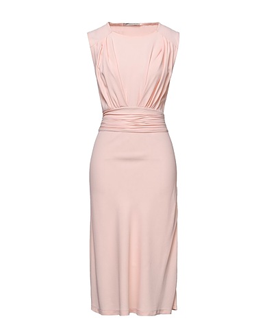 ERMANNO SCERVINO Midi dress Pink 57% Acetate, 43% Viscose