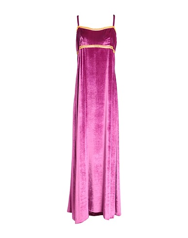 ALBERTA FERRETTI Long dress Mauve 82% Viscose, 18% Silk