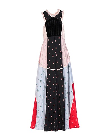 VALENTINO GARAVANI Long dress Black 53% Viscose, 47% Acetate, Silk