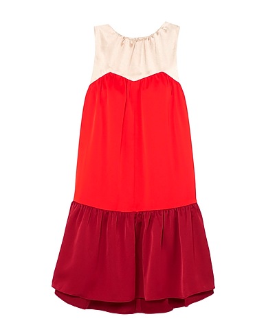 PAPER London Kurzes Kleid Rot 75% Polyester, 17% Andere Fasern, 8% Triacetat