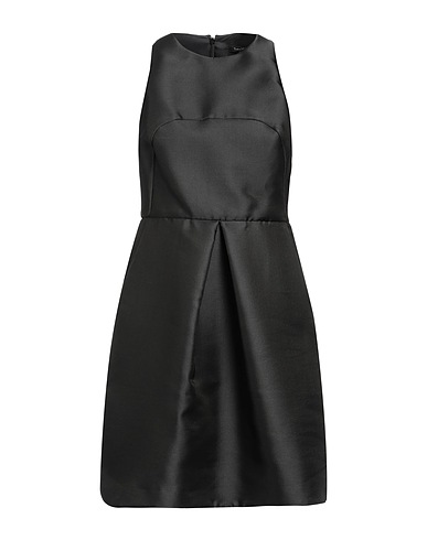 TARA JARMON Short dress Black 92% Polyester, 8% Silk