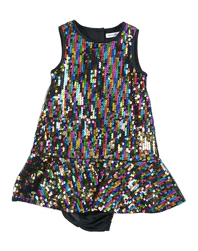 DOLCE&GABBANA Vestido para bebé  Black 76% Polyester, 20% Polyamide, 4% Elastane