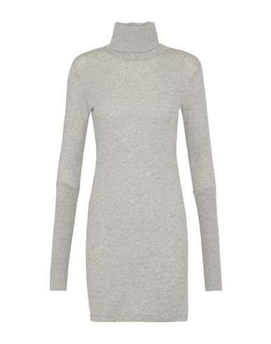 Click to view more detailed imagery on our partner's website Enza Costa Ribbed Turtleneck Dress In Grey