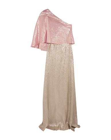 ROLAND MOURET Long dress Beige 70% Silk, 30% Polyester