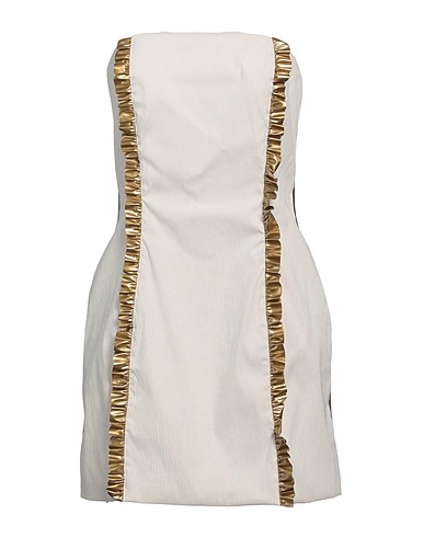PETER A & CHRONICLES Sheath dress Sand 60% Polyamide, 35% Cotton, 5% Elastane