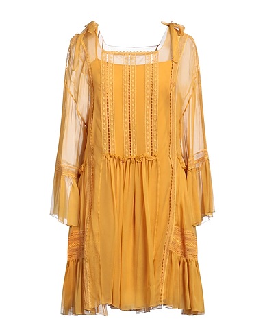 ALBERTA FERRETTI Short dress Marigold 100% Silk, Cotton