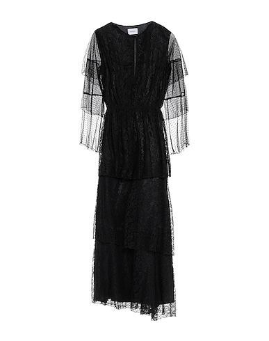 DONDUP Long dress Black 100% Polyamide