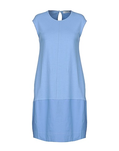 ALPHA STUDIO Vestito midi Celeste 95% Cotone, 5% Elastan