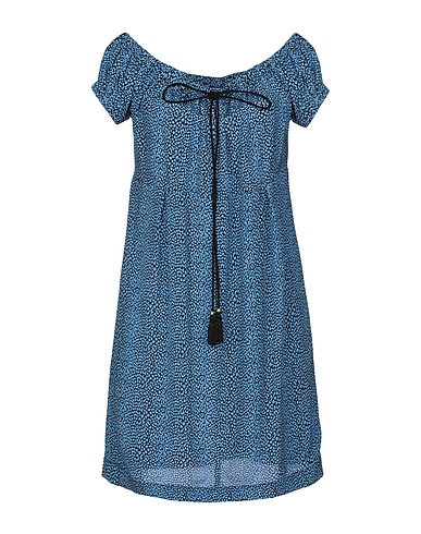 PHILOSOPHY di LORENZO SERAFINI Short dress Turquoise 100% Silk