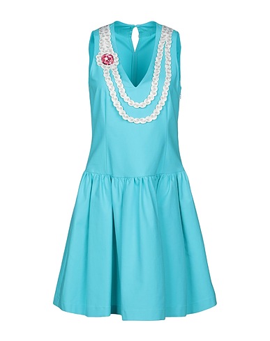 MOSCHINO Kurzes Kleid Tūrkis 96% Baumwolle, 4% Andere Fasern