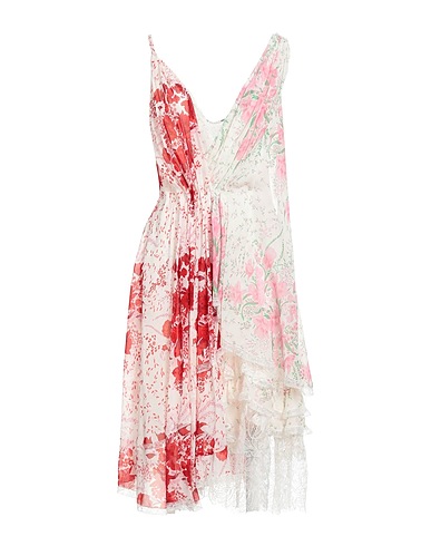 ERMANNO SCERVINO Robe d’été Blanc 100% Soie, Polyester, Polyamide, Viscose
