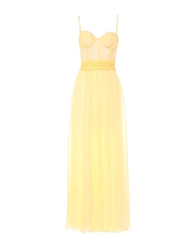 ERMANNO DI ERMANNO SCERVINO Long dress Yellow 100% Polyester, Viscose, Polyamide, Elastane, Cotton