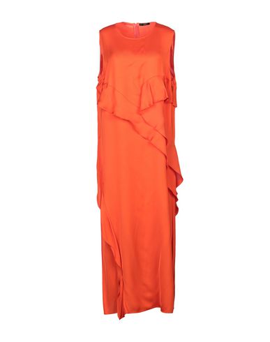 Seventy Sergio Tegon Midi Dresses In Orange