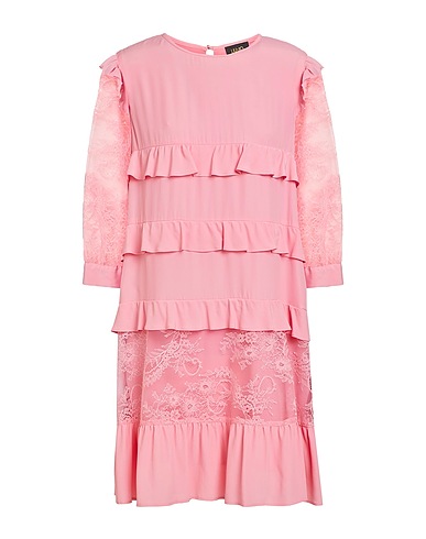 LIU •JO Short dress Mauve 76% Acetate, 24% Silk