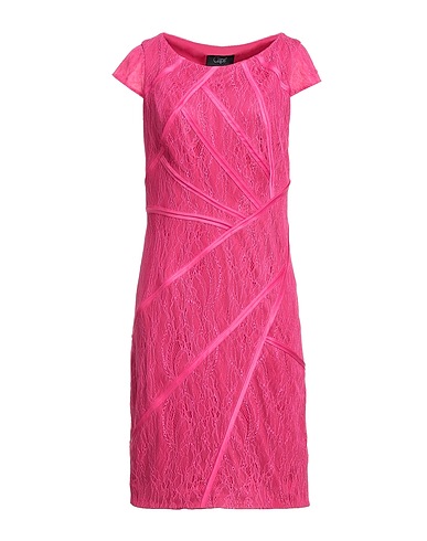 CLIPS Midi dress Fuchsia 100% Polyester, Polyamide, Elastane