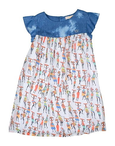 VDP VIA DELLE PERLE Dress COLLECTION White 65% Cotton, 35% Elastane, Polyester