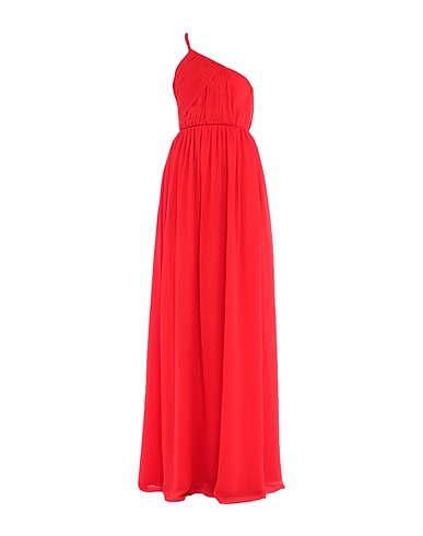 LANVIN シルクドレス レッド シルク 100%