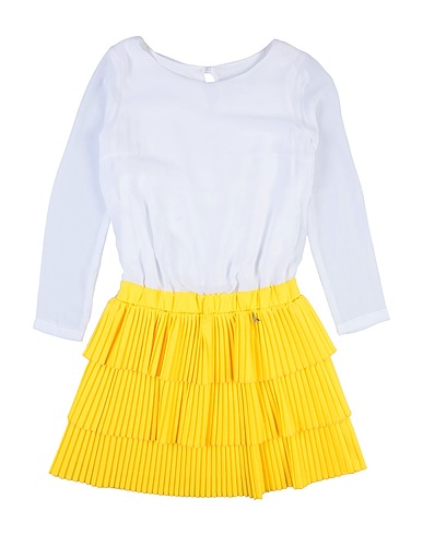 PATRIZIA PEPE Dress Yellow 89% Polyester, 11% Elastane