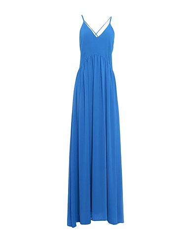 RUE•8ISQUIT Vestito lungo Azzurro 98% Poliestere, 2% Elastan