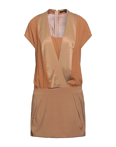 PINKO Κοντό φόρεμα Καμηλό 99% Βισκόζη, 1% Ελαστάνη, Πολυεστέρας
