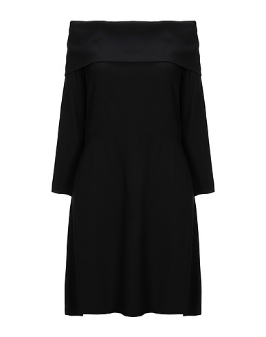 THEORY Short dress Black 79% Acetate, 21% Viscose