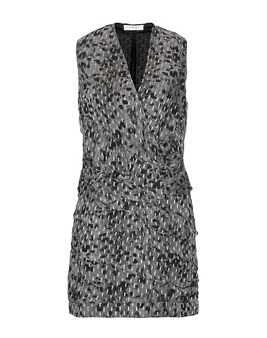 IRO Short dress Grey 92% Viscose, 8% Lurex®