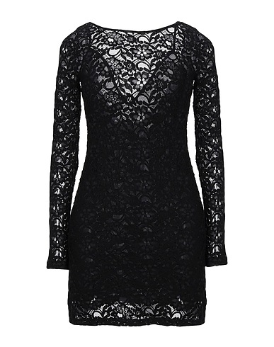 CYCLE Short dress Black 60% Cotton, 40% Polyamide