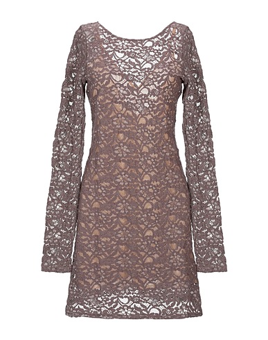 CYCLE Short dress Khaki 60% Cotton, 40% Polyamide