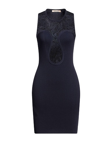 ROBERTO CAVALLI Sheath dress Midnight blue 80% Viscose, 11% Polyamide, 9% Polyester