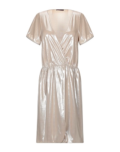 FRANCESCA CONOCI Short dress Platinum 63% Polyester, 33% Viscose, 4% Lycra®