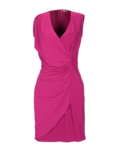 ROBERTO CAVALLI Short dress Fuchsia 96% Viscose, 4% Elastane