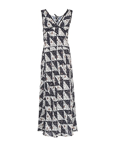ALEXACHUNG Long dress Midnight blue 52% Viscose, 48% Silk