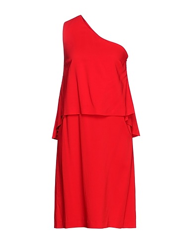 SEVENTY VENEZIA Midi dress Red 98% Viscose, 2% Elastane