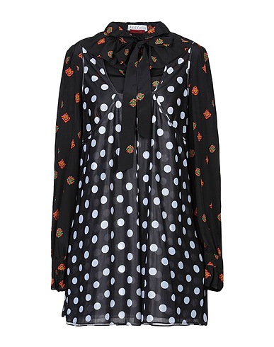 JW ANDERSON Shirt dress Black 100% Polyester, Silk