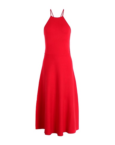 POLO RALPH LAUREN Midi dress Halter Dress
 Red 72% Viscose, 28% Polyester