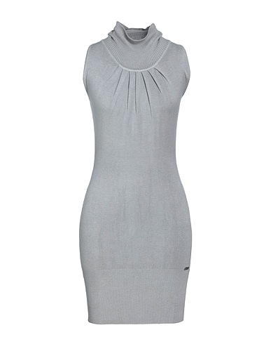 YES ZEE by ESSENZA Short dress Grey 65% Viscose, 35% Polyamide