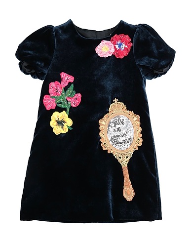 DOLCE&GABBANA Dress Midnight blue 82% Viscose, 18% Silk
