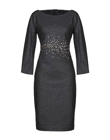 SEVENTY VENEZIA Midi dress Lead 100% Wool