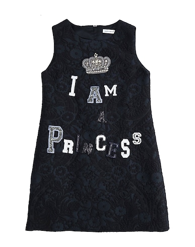 DOLCE&GABBANA Dress Black 39% Polyamide, 27% Cotton, 25% Polyester, 9% Silk