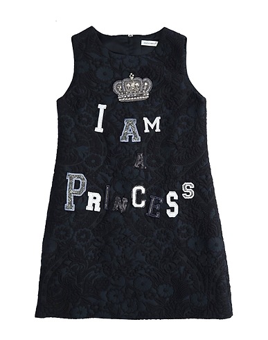 DOLCE&GABBANA Dress Black 39% Polyamide, 27% Cotton, 25% Polyester, 9% Silk