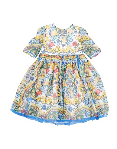DOLCE&GABBANA Μεταξωτό φόρεμα Λευκό 100% Μετάξι