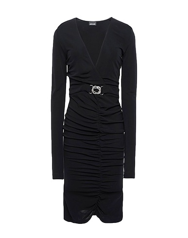 JUST CAVALLI Midi dress Black 100% Viscose