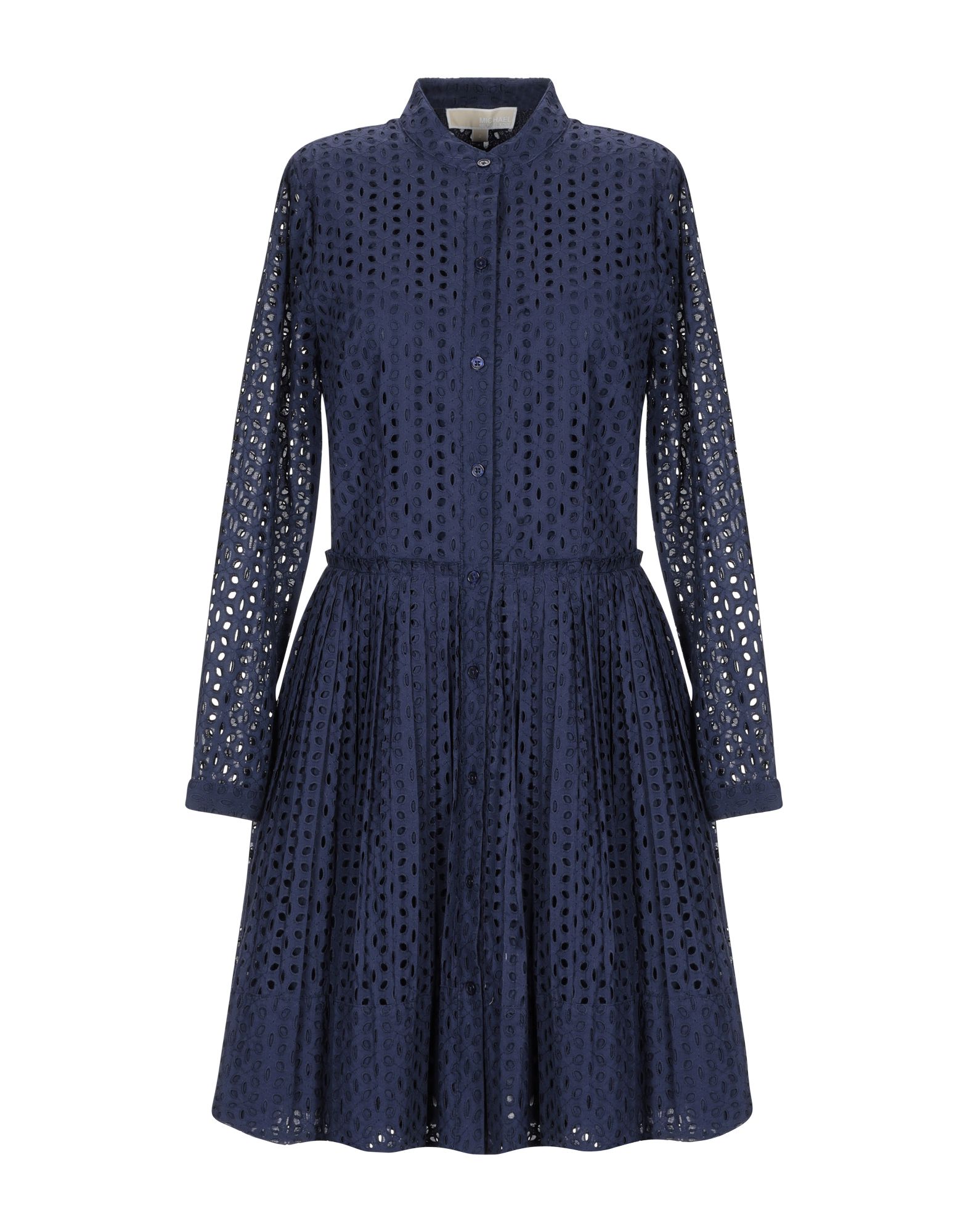 michael kors shirt dress blue