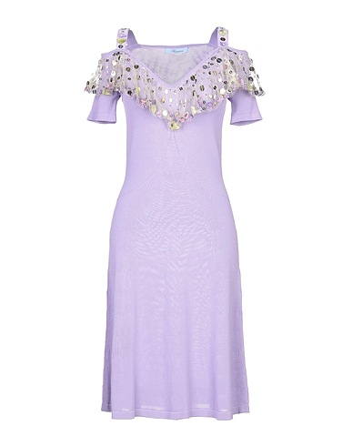 BLUMARINE Vestito corto Lilla 67% Viscosa, 33% Cotone