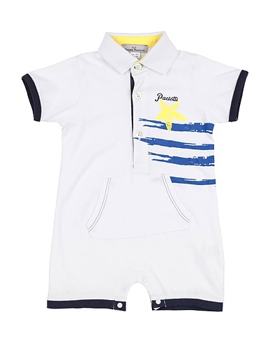PACIOTTI 4US Baby jumpsuit  White 100% Cotton