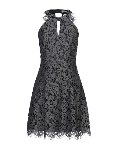 LIU •JO Short dress Charcoal 43% Polyester, 34% Polyamide, 23% Cotton
