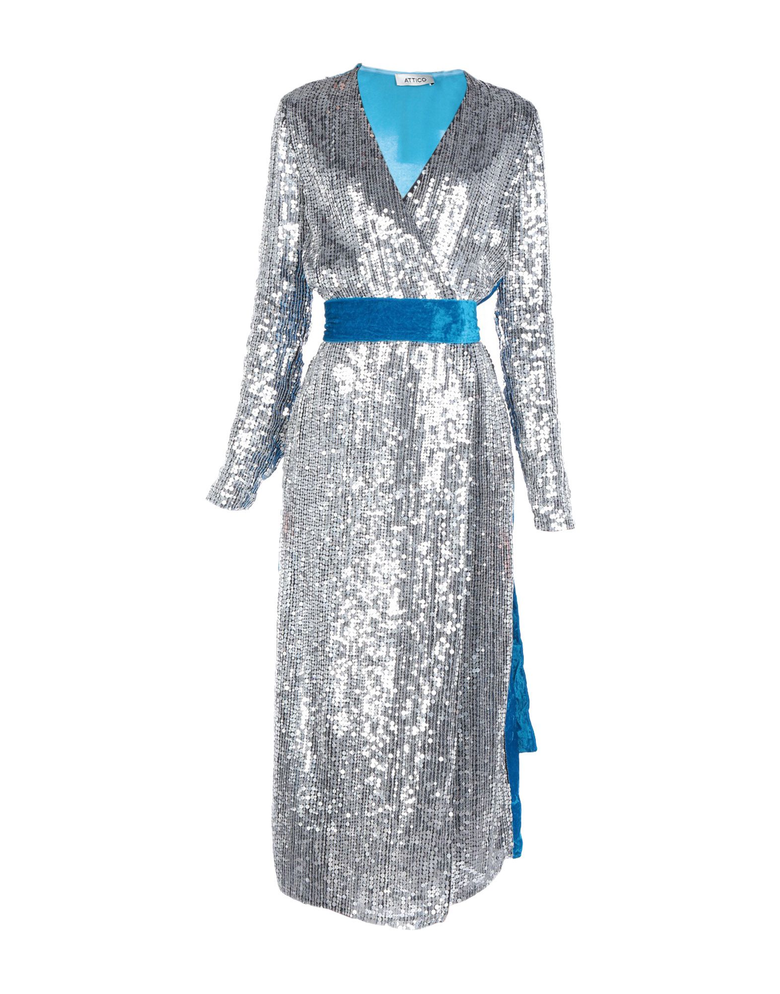 the attico silver dress