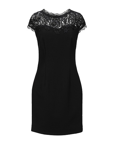 FRACOMINA Short dress Black 50% Elastane, 44% Polyester, 6% Rayon