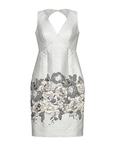 ATELIER NICOLA D'ERRICO Midi dress Platinum 80% Polyester, 13% Metallic Polyester, 7% Polyamide