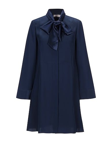 TORY BURCH Shirt dress Midnight blue 100% Silk